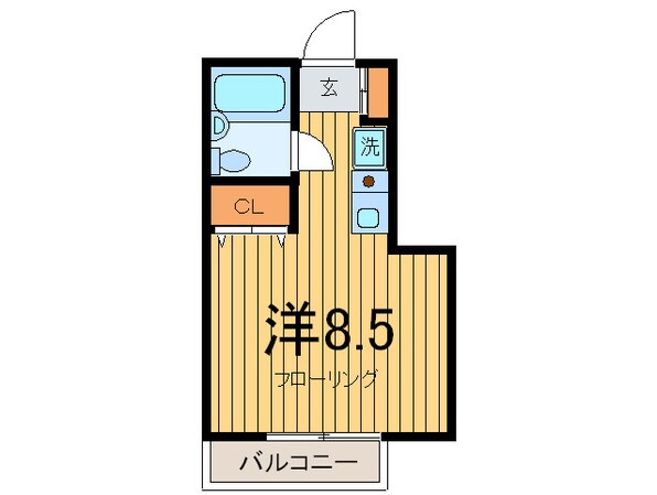 ハイツ玉川の物件間取画像